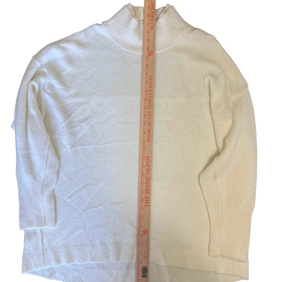 Free People Ivory Mock Neck Sweater – Size L - Picture 3 of 7